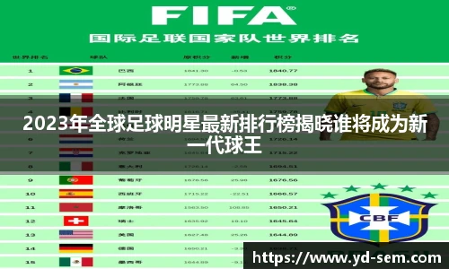 2023年全球足球明星最新排行榜揭晓谁将成为新一代球王